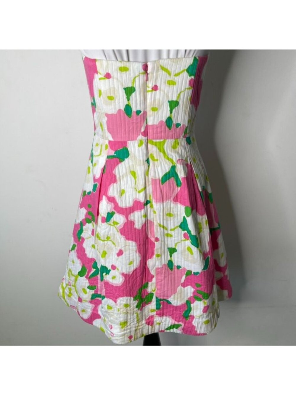 Lilly Pulitzer Dress 4 It Can Be Arranged Pink Blossom Strapless Pockets Mini - Picture 5 of 9